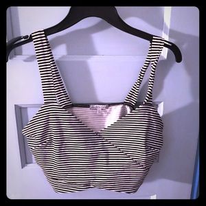 Black and white crop